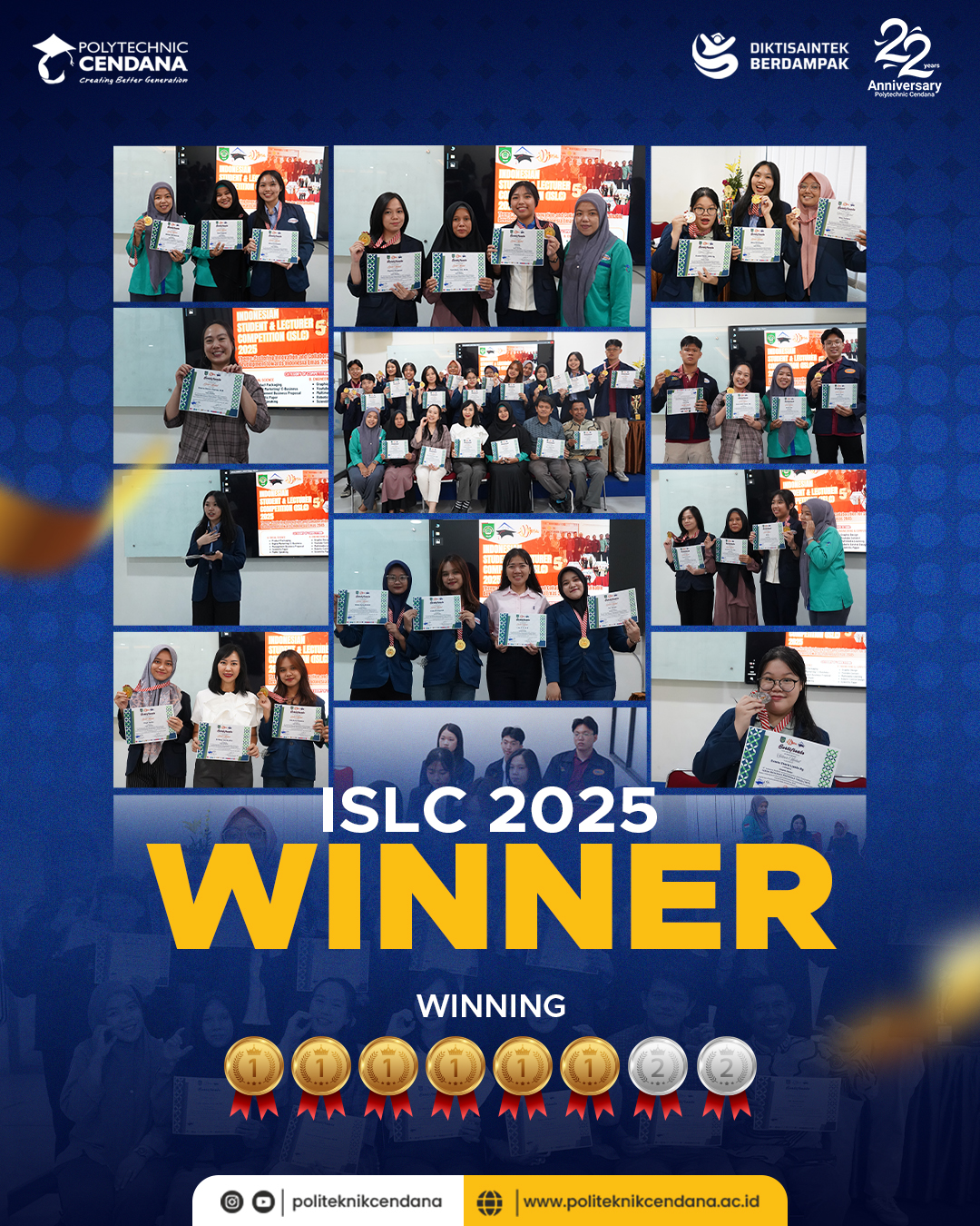 POLITEKNIK CENDANA RAIH PRESTASI GEMILANG DALAM ISLC 2025 (INDONESIAN STUDENT AND LECTURER COMPETITION)